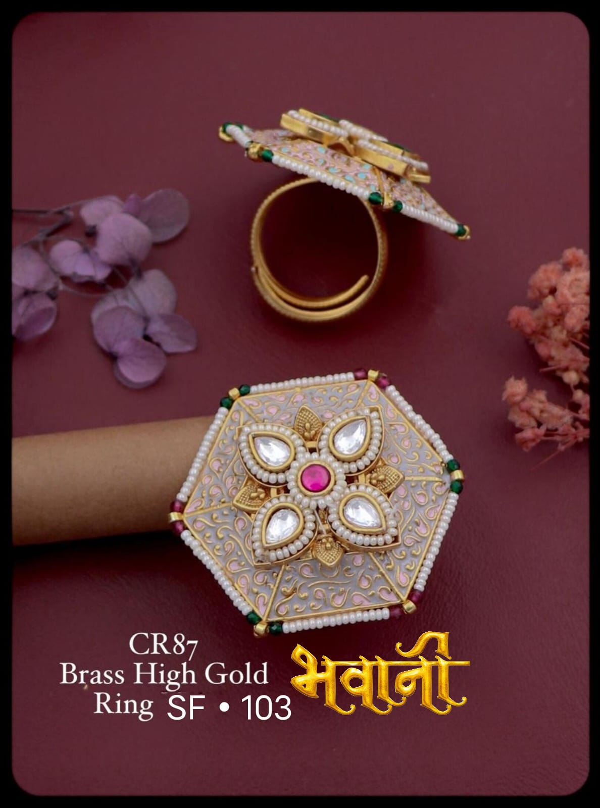 Matt Ladies finger Ring