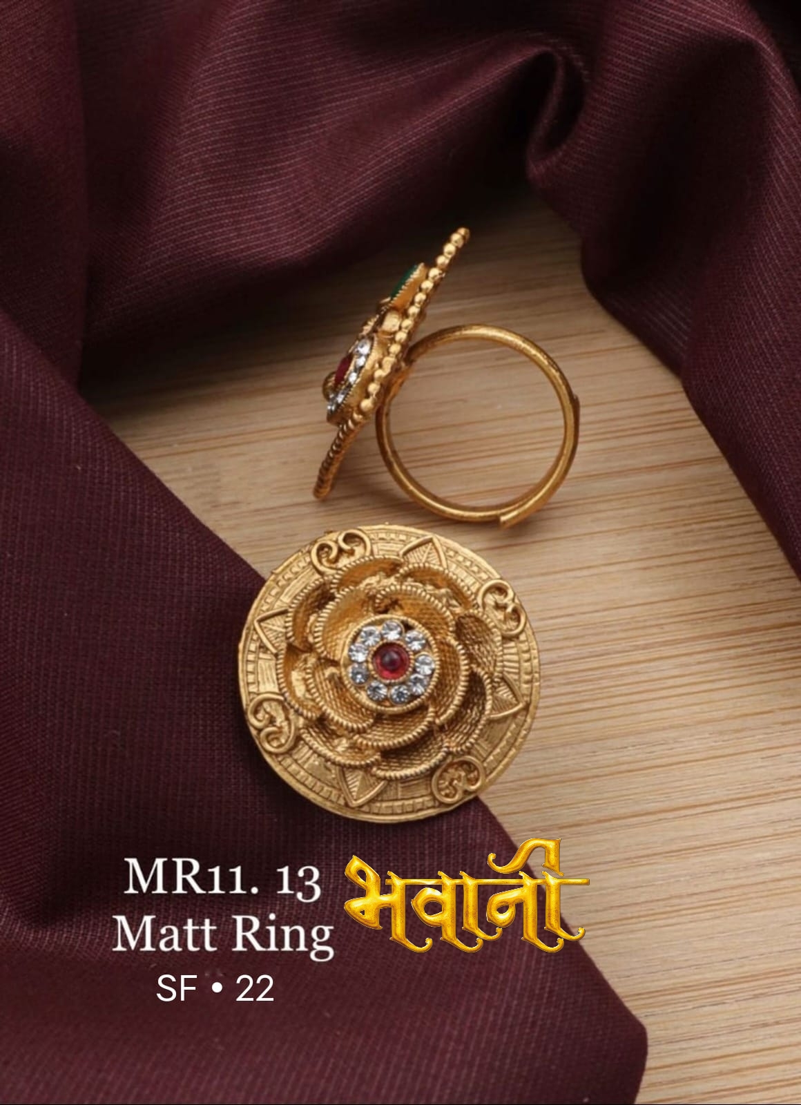 Matt Ladies finger Ring