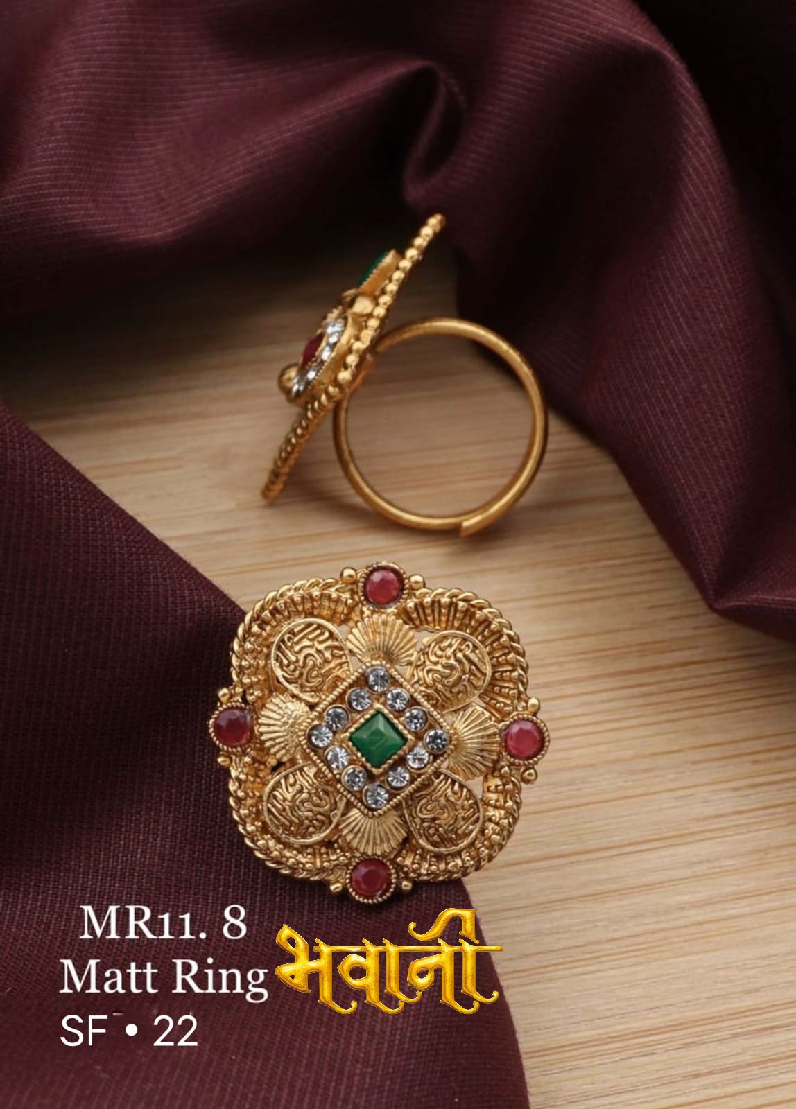 Matt Ladies finger Ring