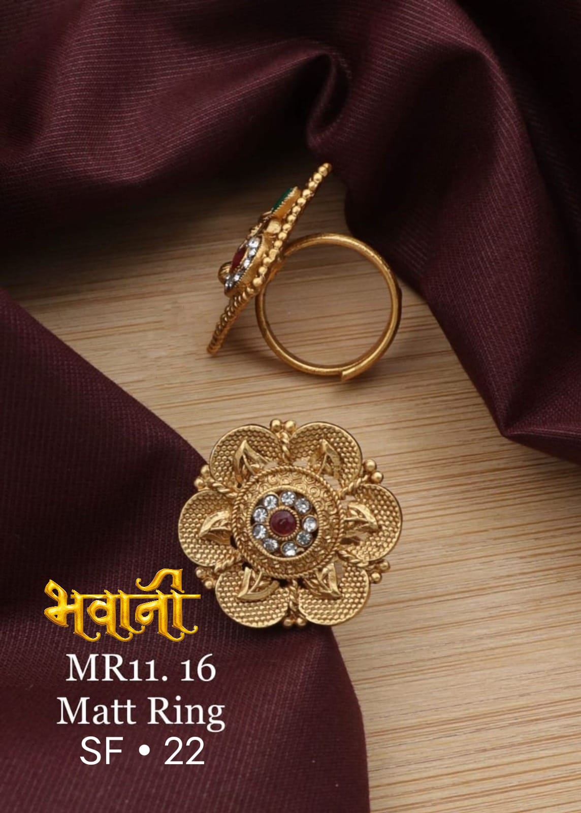 Matt Ladies finger Ring