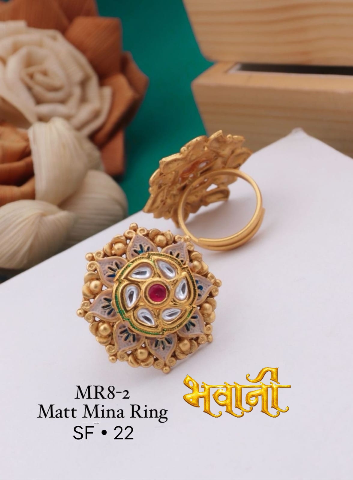 Matt Ladies finger Ring